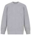 SM530 SF Clothing Kids Sustainable Fashion Curved Hem Sweatshirt Heather Grey colour image